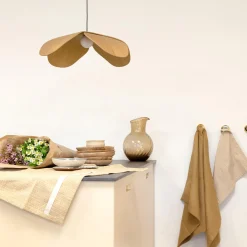 Forget Me Not Pendant, oak