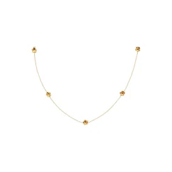 Forglemmigej halskæde, forgyldt