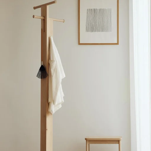 Foyer Coat Stand, white oak