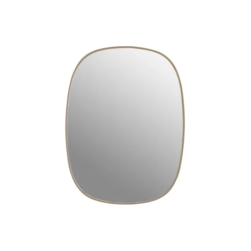 Framed Mirror, rose/clear