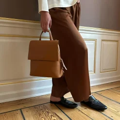 Frances Midi Backpack, cognac