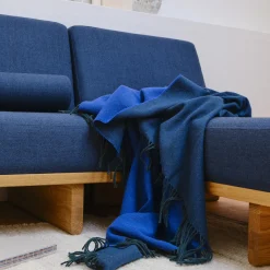 Franja plaid, 01235 green-blue