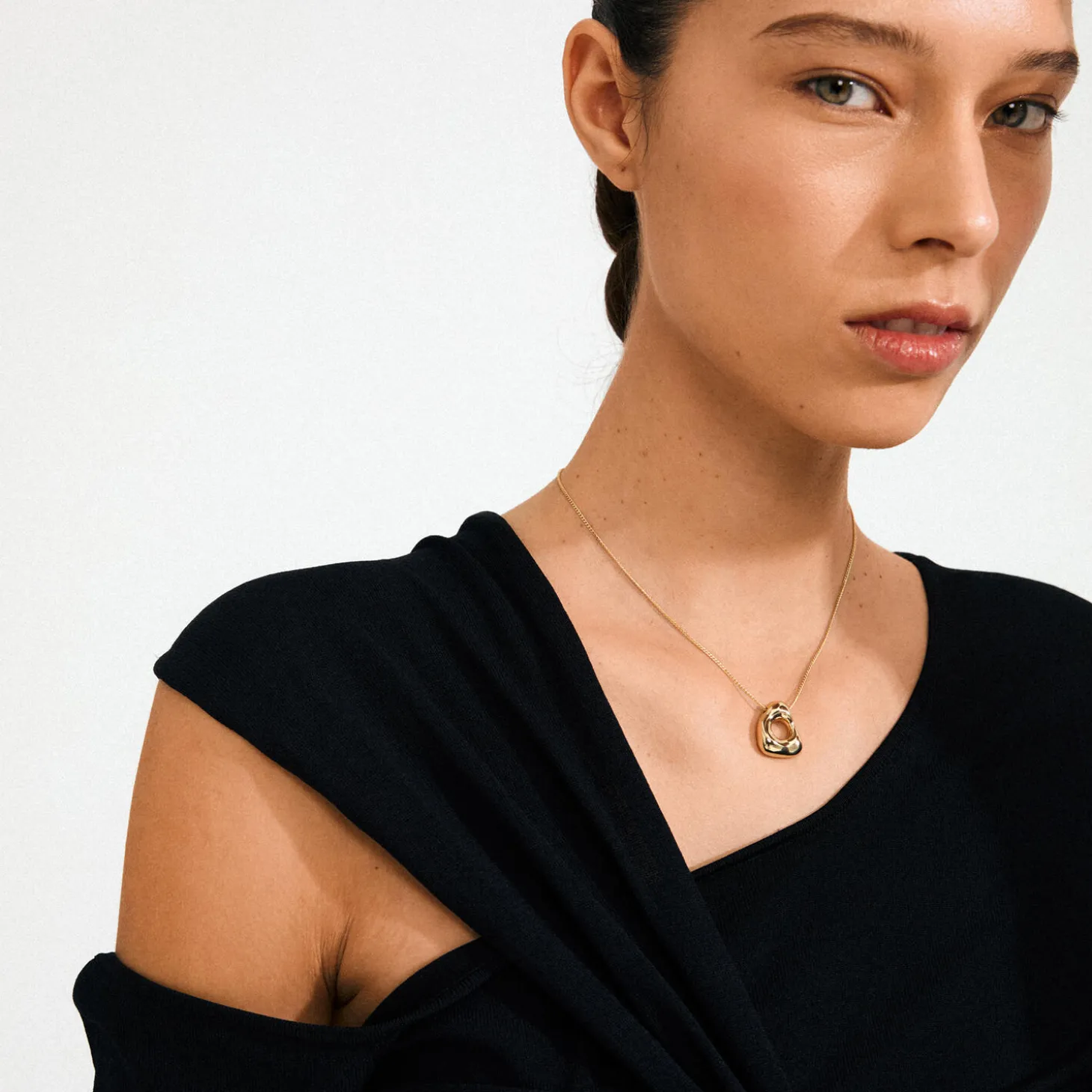 FREE halskæde, guldbelagt