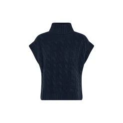FresnoLL Knit Vest SL, dark blue