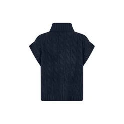 FresnoLL Knit Vest SL, dark blue