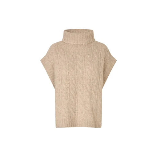 FresnoLL Knit Vest SL, sand