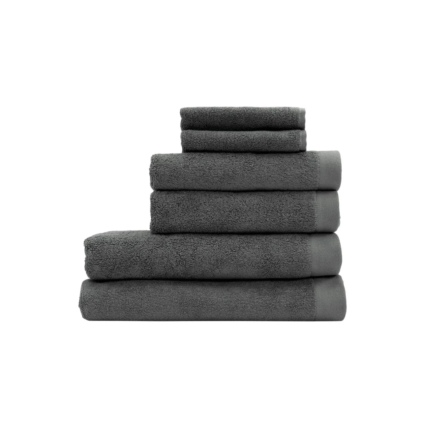 Frottéhåndklæde, antracit