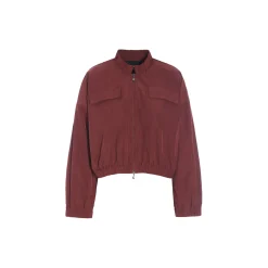 Fukkura poplin bomber jakke, maroon