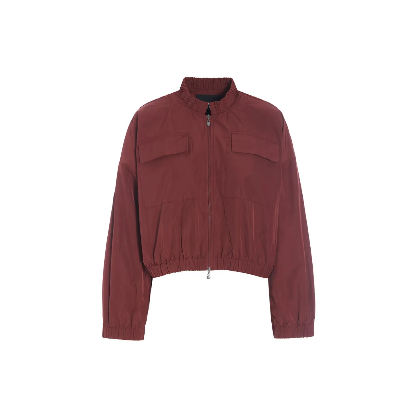Fukkura poplin bomber jakke, maroon