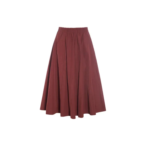 Fukkura poplin nederdel, maroon