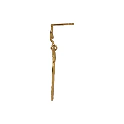 Funky Heart Earring Single, gold