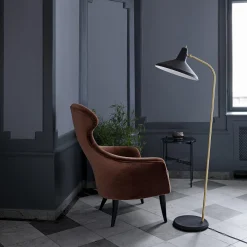 G-10 Floor Lamp, black rough