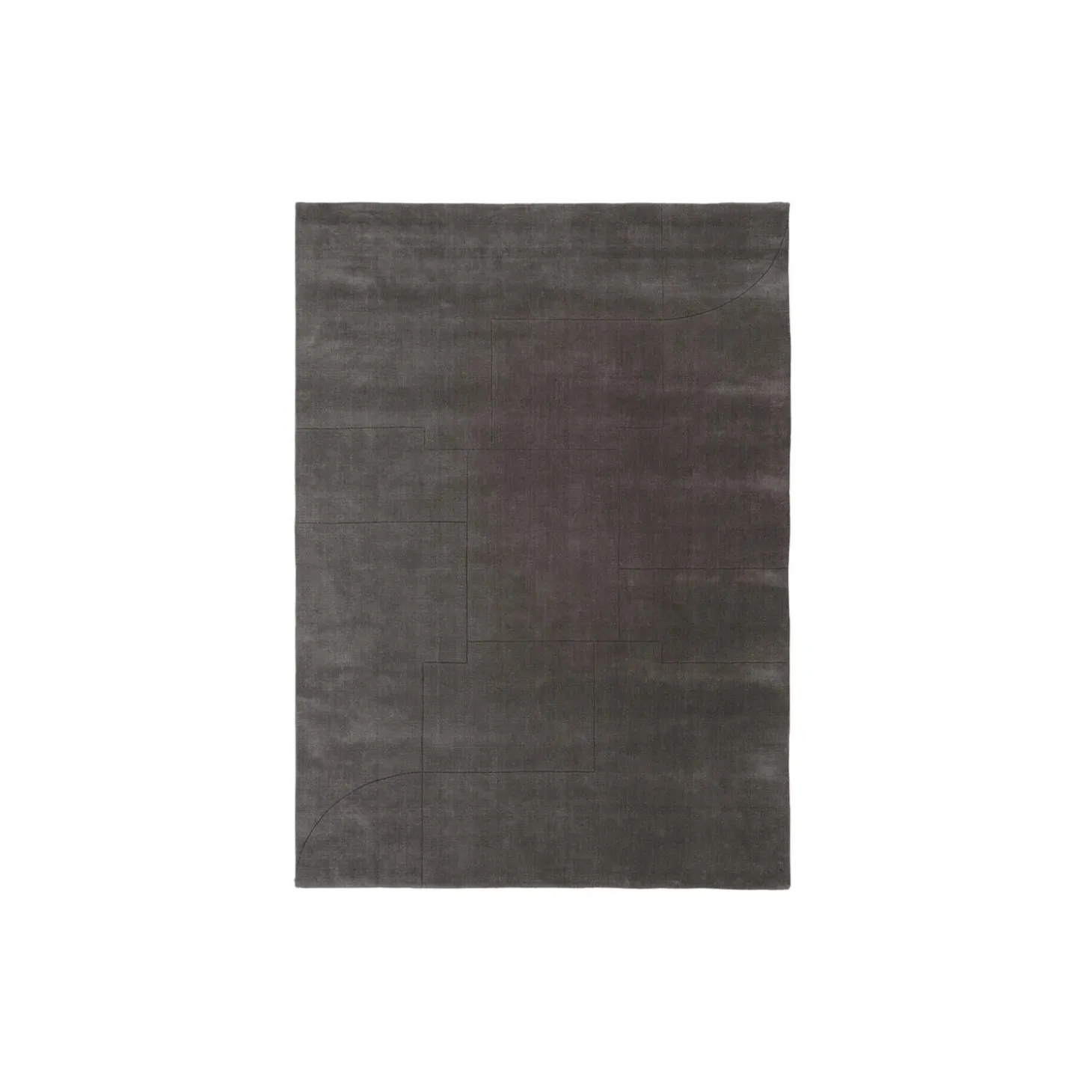 Geometric Maze gulvtæppe, moss