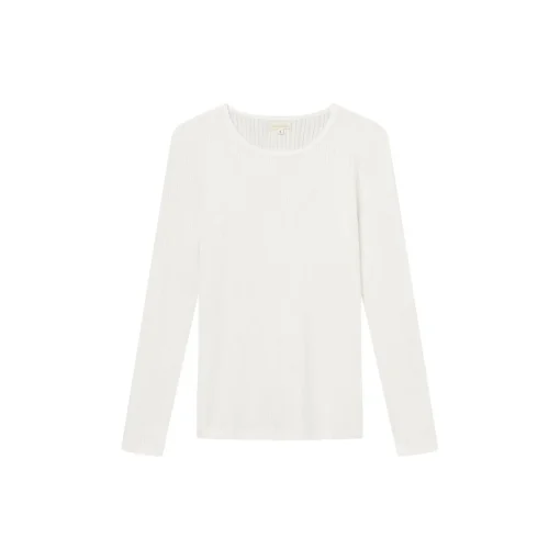 Gertrud pointelle bluse, white