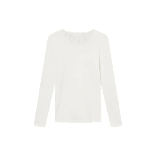 Gertrud pointelle bluse, white