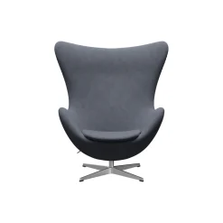 Ægget™ 3316 loungestol, Christianshavn 1150 orange/blue/satin brushed aluminium