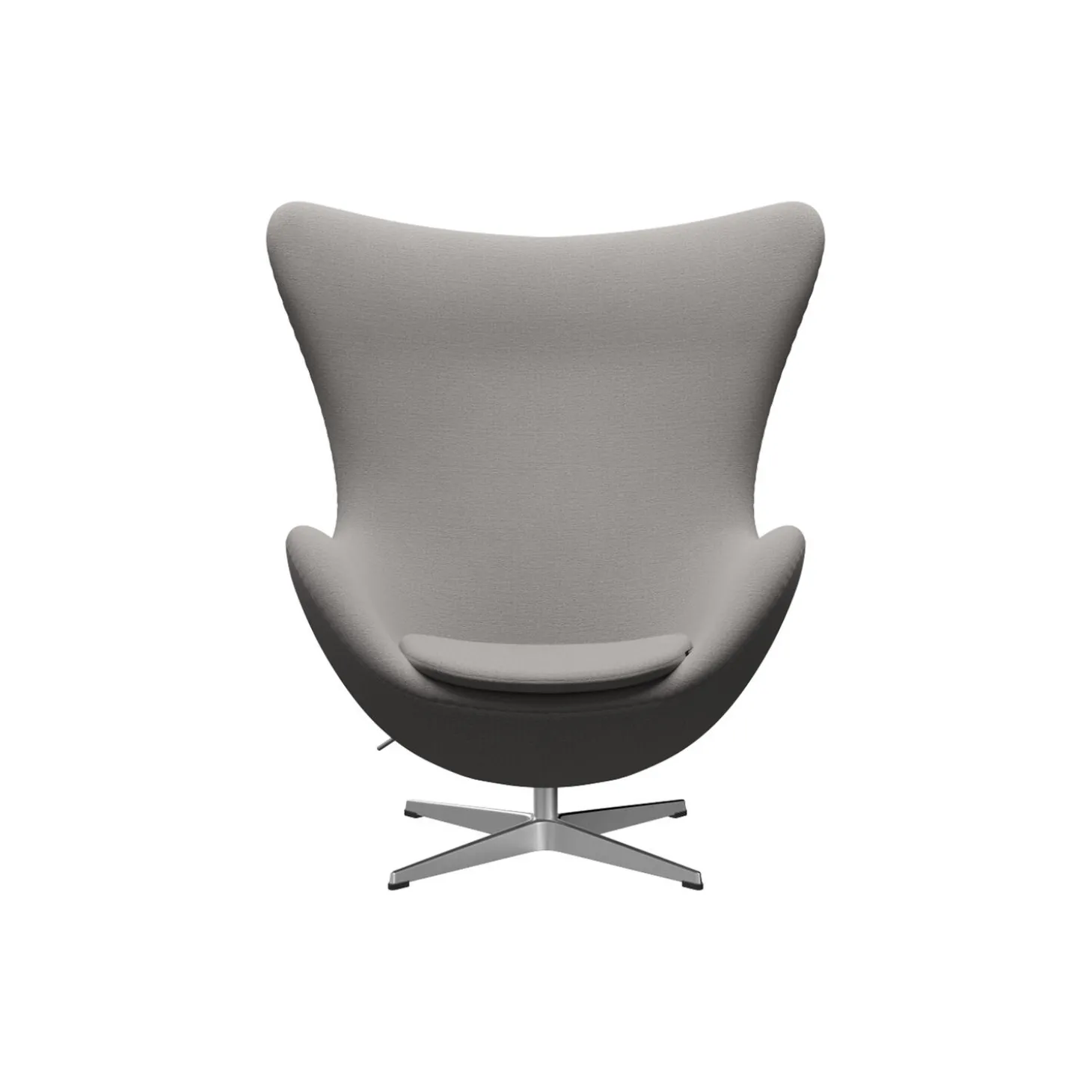 Ægget™ 3316 loungestol, Christianshavn 1121 beige/satin brushed aluminium