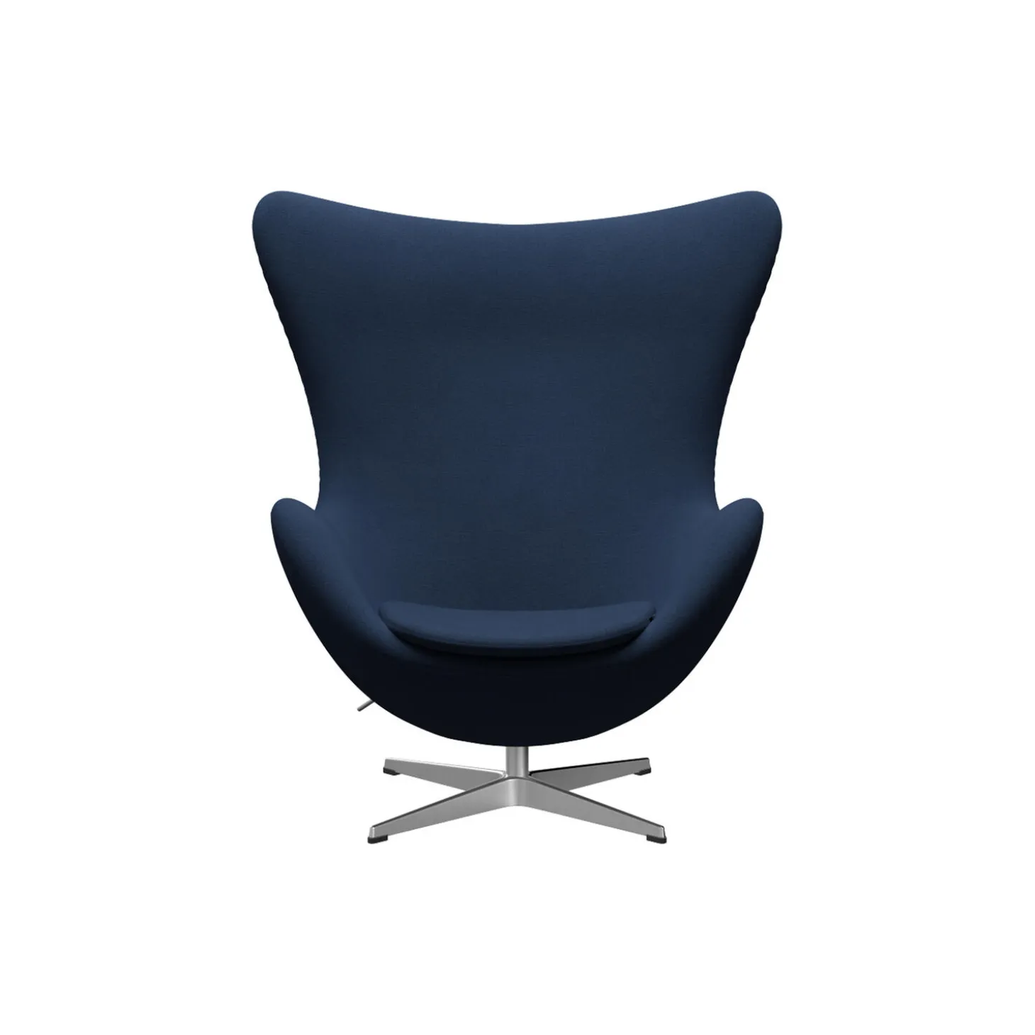 Ægget™ 3316 loungestol, Christianshavn 1154 blue/satin brushed aluminium