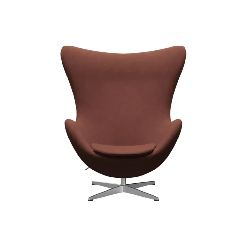 Ægget™ 3316 loungestol, Christianshavn 1133 orange/satin brushed aluminium
