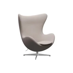 Ægget™ 3316 loungestol, Christianshavn 1120 light beige/satin brushed aluminium