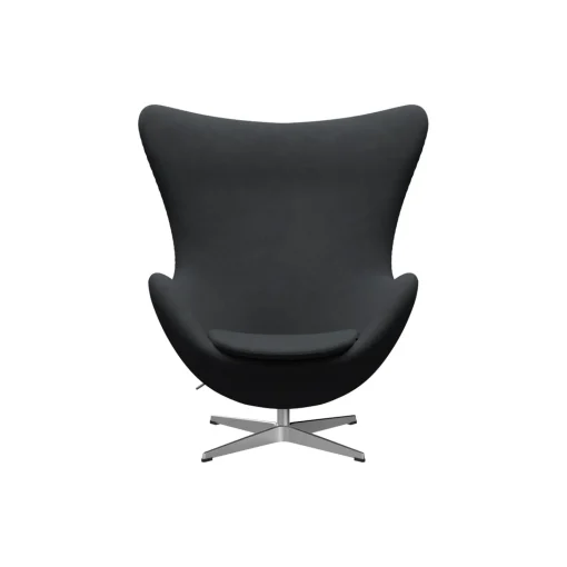 Ægget™ 3316 loungestol, Christianshavn 1173 grey/satin brushed aluminium