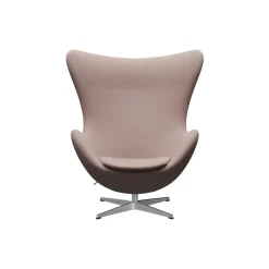 Ægget™ 3316 loungestol, Christianshavn 1130 light red uni/satin brushed aluminium