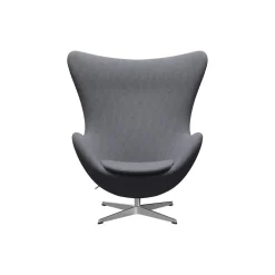 Ægget™ 3316 loungestol, Christianshavn 1171 light grey/satin brushed aluminium