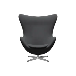 Ægget™ 3316 loungestol, Christianshavn 1172 grey uni/satin brushed aluminium