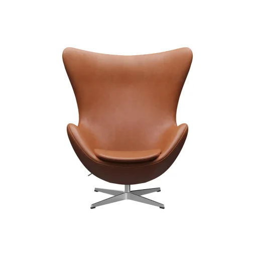 Ægget™ 3316 loungestol, Grace walnut/satin brushed aluminium