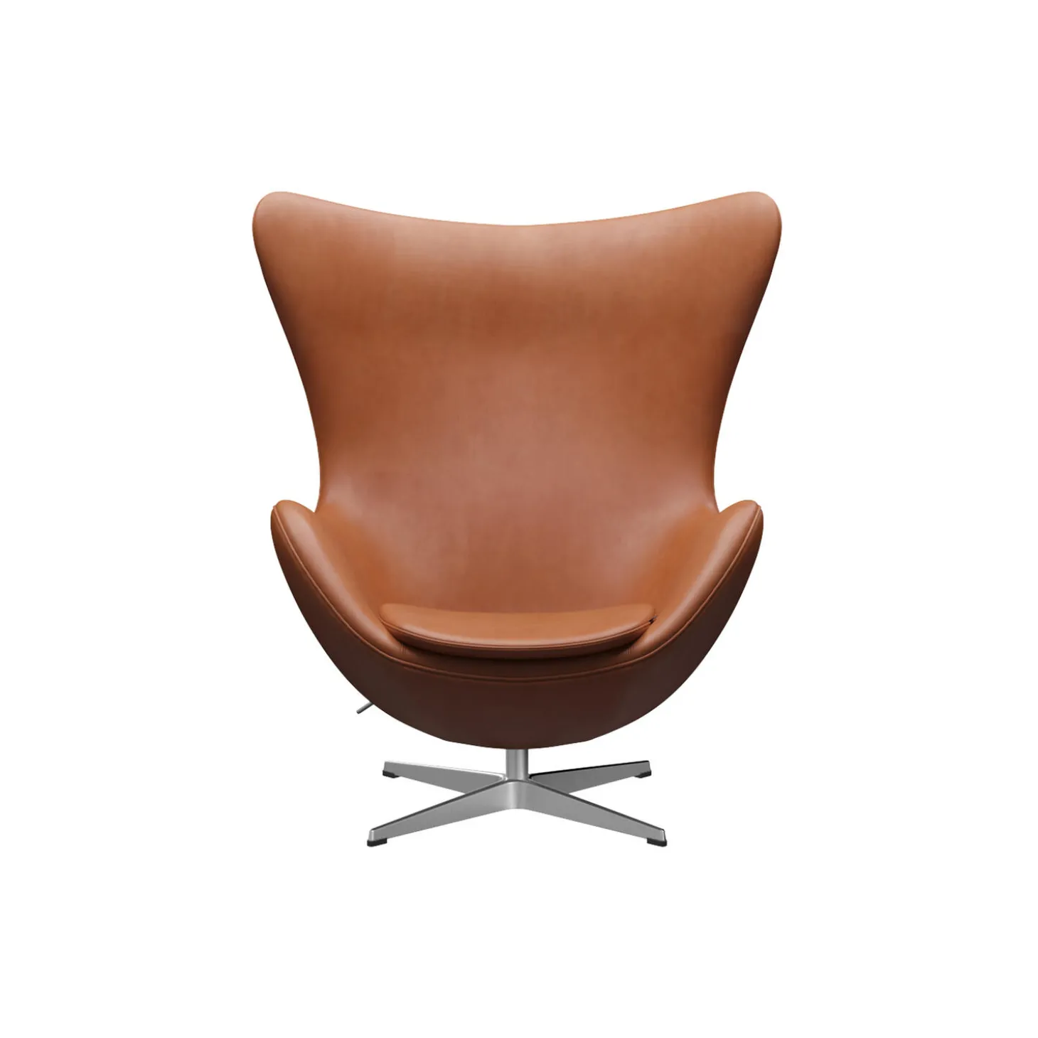 Ægget™ 3316 loungestol, Grace walnut/satin brushed aluminium