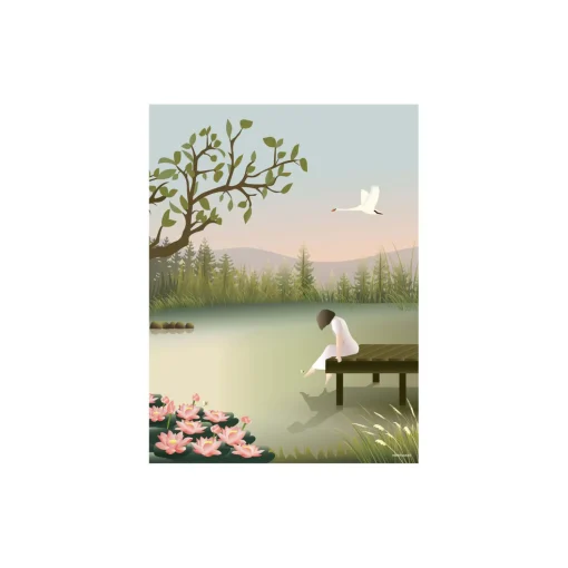 GIRL ON THE BRIDGE plakat