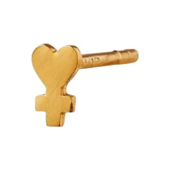 Girl Power Earring Single, gold