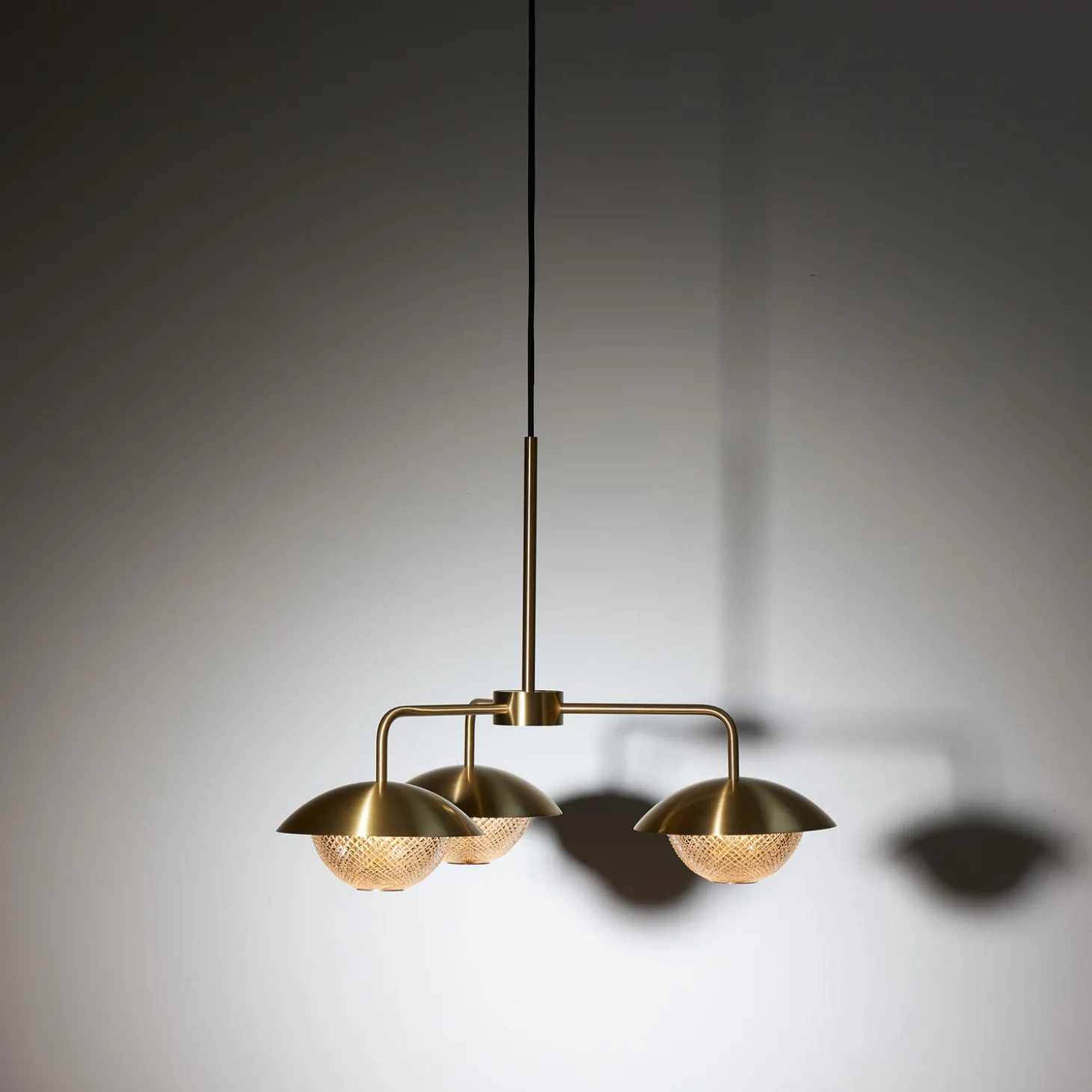 Grace 3 Chandelier, brass