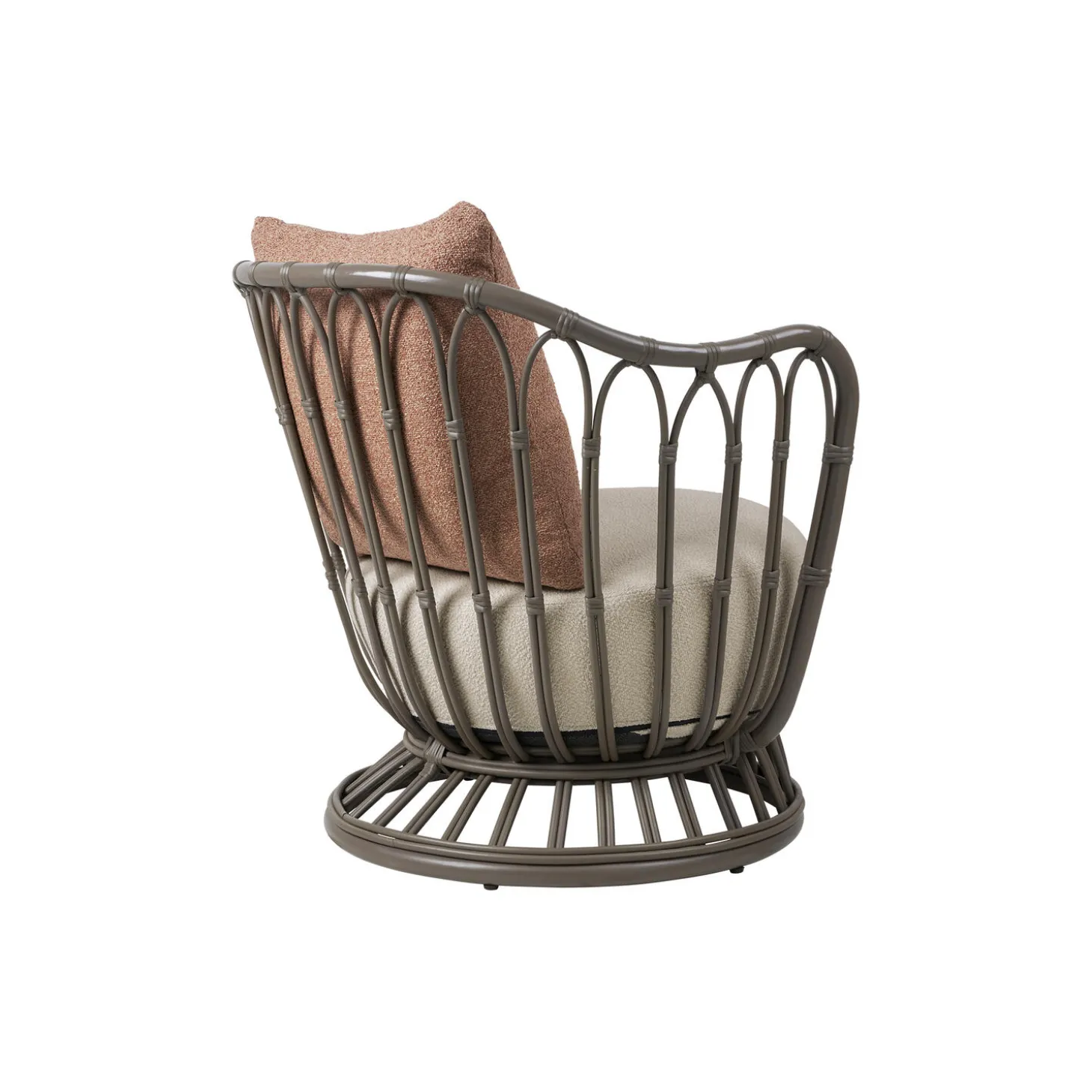 Grace Outdoor Lounge Chair, mushroom gray