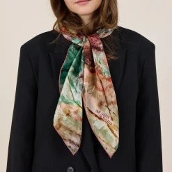 GRANITETørklæde, green/rose