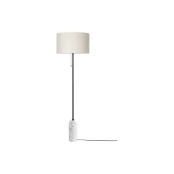 Gravity Floor Lamp, white marble/canvas