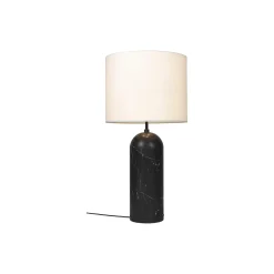 Gravity XL Floor Lamp, black marble/white