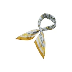 Green Flower Circle silketørklæde