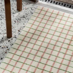 Grid Lime Candycane dørmåtte