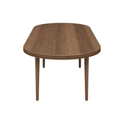 GROOVE COFFEE TABLE OVAL, oiled walnut