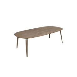 GUBI Elliptical Dining Table, matt lacquered american walnut