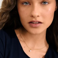 HADLEY halskæde, guldbelagt