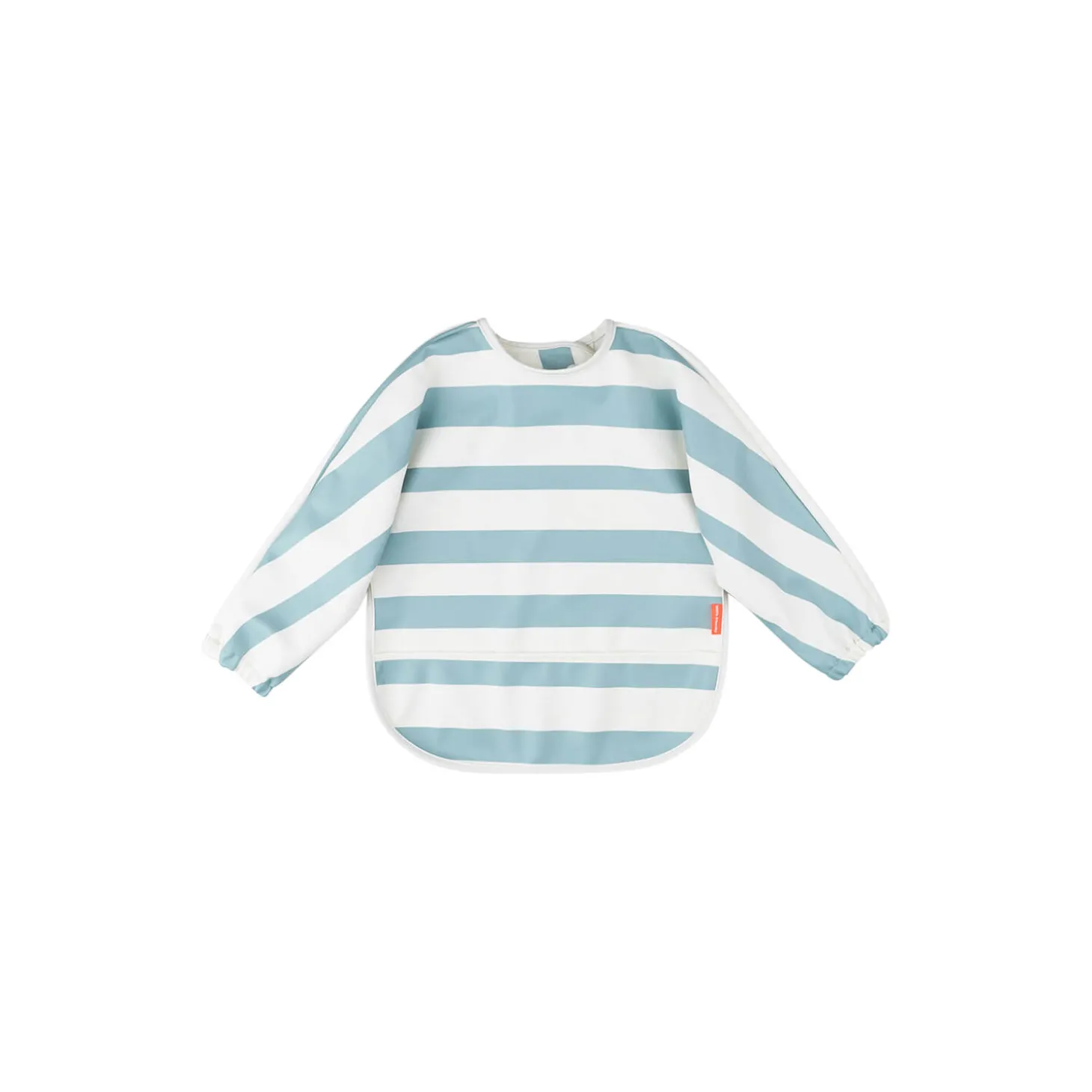 Hagesmæk med ærmer og lomme, stripes blue