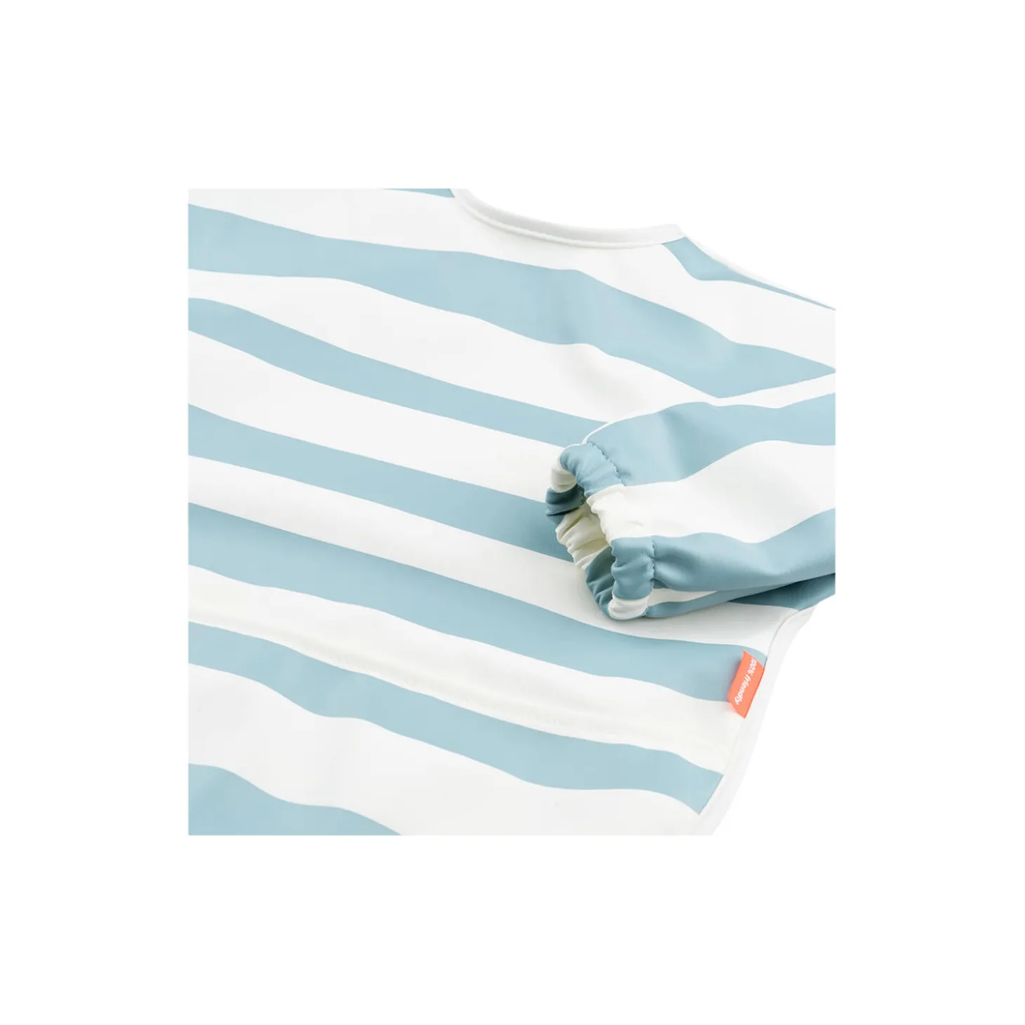 Hagesmæk med ærmer og lomme, stripes blue