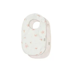 Hagesmække med lomme 2-pak, windflower creme/blossom pink