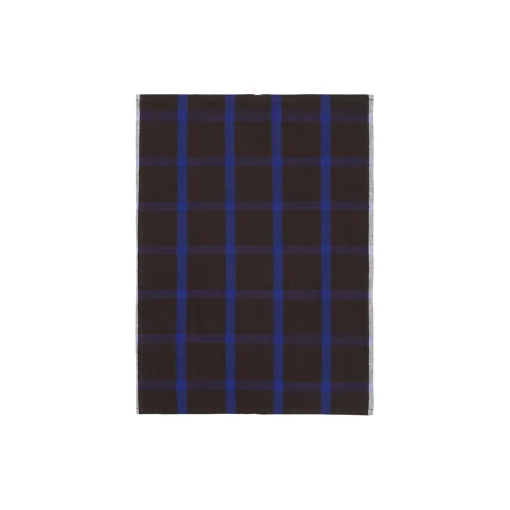 Hale Tea Towel, chocolate/bright blue
