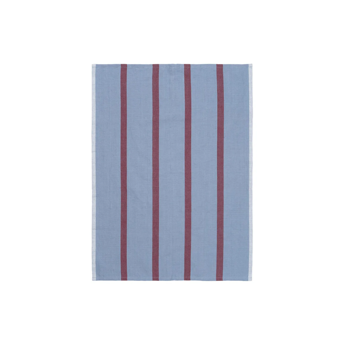 Hale Tea Towel, faded blue/burgundy