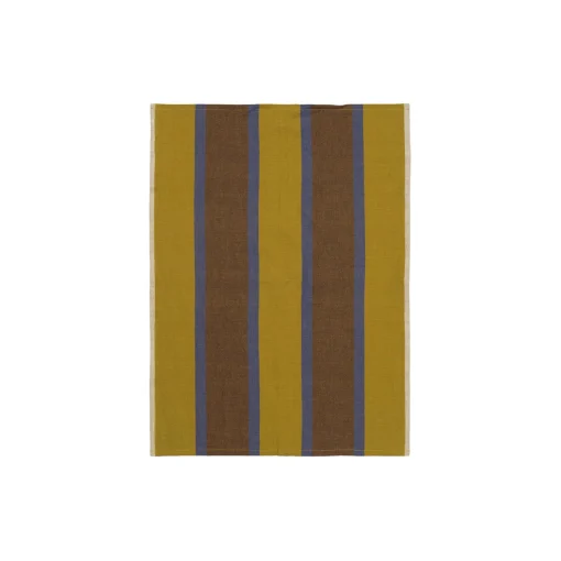Hale Tea Towel, lime/bright blue/chocolate