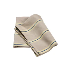 Hale Tea Towel, oyster/lemon/bright blue