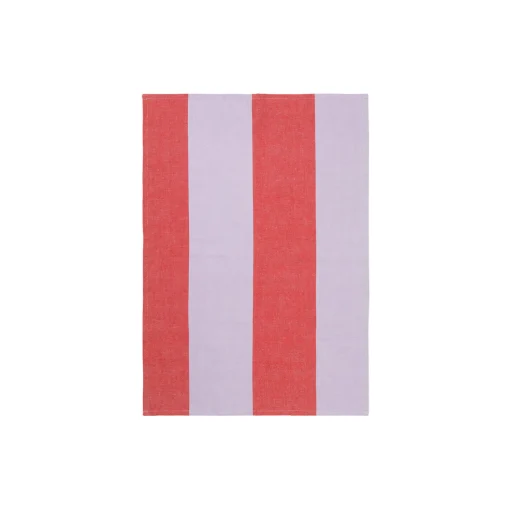 Hale Tea Towel, red/lilac